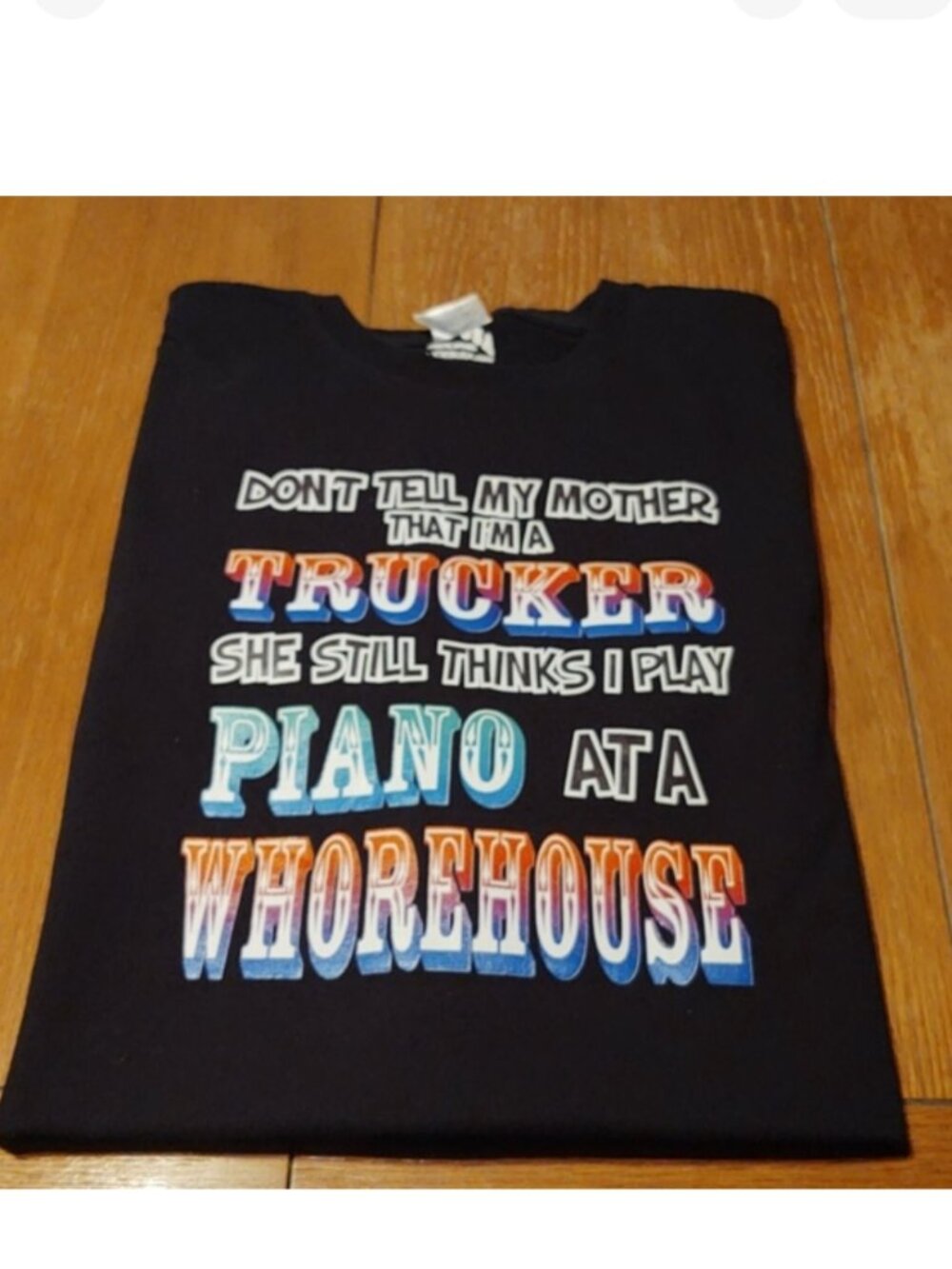 JOES USA Trucker T-Shirt Black 3XL-4XL